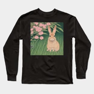 Brown Mini Satin Rabbit Mini Rex Bunny Long Sleeve T-Shirt